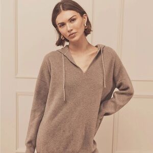 Cozy Tan Knit Hoodie